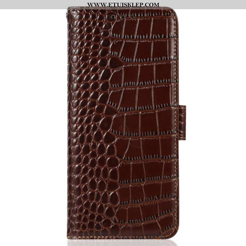 Etui Folio do Samsung Galaxy M13 Rfid W Stylu Krokodyla